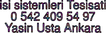 Isı sistemleri tesisatı